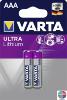 Pile VARTA lithium Pro AAA x2 1.5V