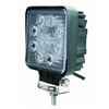 Phare de travail carré 9 leds - 10/30 Volts 2160 lumens