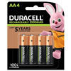 Piles Rechargeables / Accus -  HR6 / AA DURACELL DX1500 1.2V 2500 mAh (x4) Nimh