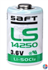 Pile lithium Saft LS14250 1/2AA 3.6v 1.2Ah