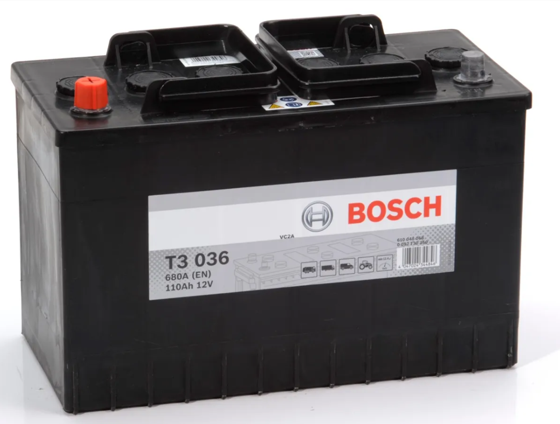 Batterie PL/AGRI BOSCH T3036 12v 110ah 680A I5 + à gauche