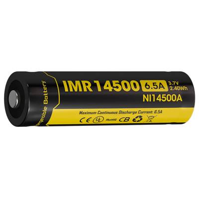 Accu 3.7v Li ion 14500 650mah NITECORE Protégé