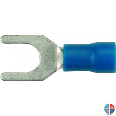 Cosse à fourche bleue 4mm pour 2.5mm²