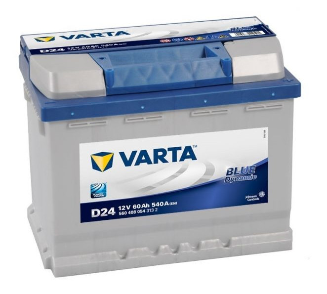 Batterie auto D24 12V 60ah / 540A VARTA Blue dynamic L2