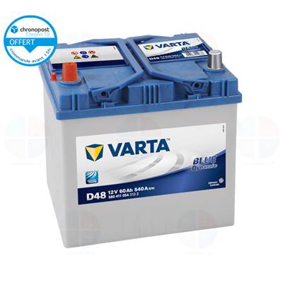 Batterie auto D48 12V 60ah/540A VARTA Blue dynamic