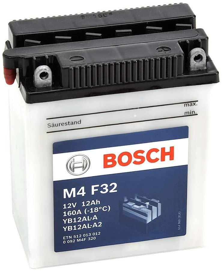 Batterie moto BOSCH M4F32 12V 12ah 160A YB12AL-A / A2