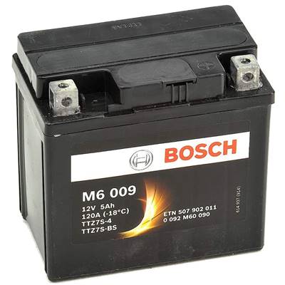 Batterie moto BOSCH M6009 AGM 12v 5ah 120A YTZ7S