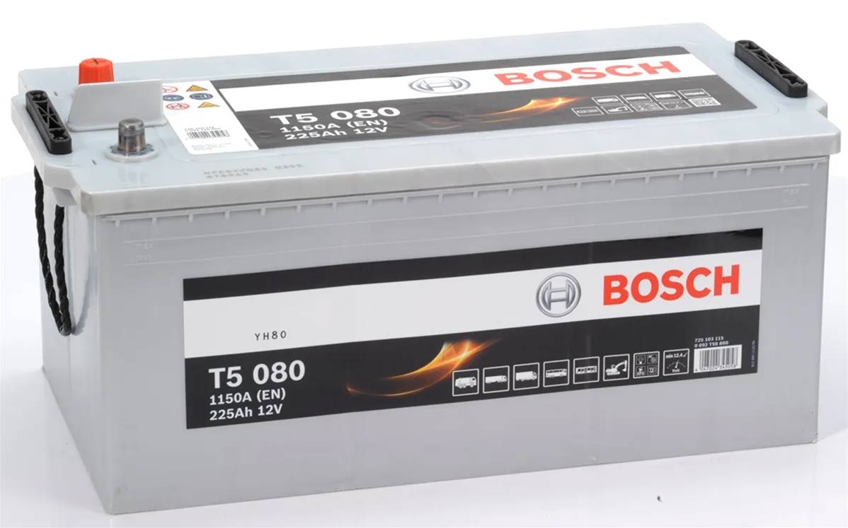Batterie PL/Agri BOSCH T5080 12V 225ah/1150A N9 ENGINS CHANTIERS
