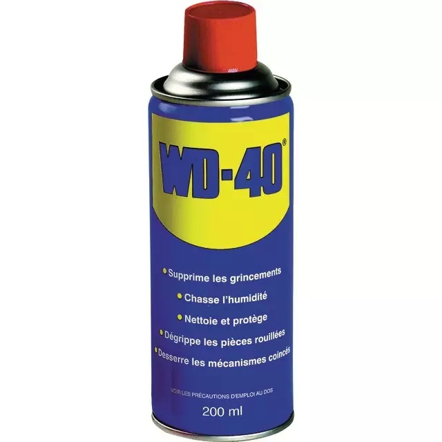 Bombe WD40 200ml DEGRIPPANT MULTIFONCTION AEROSOLS