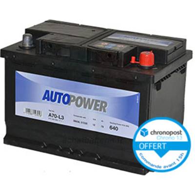 Batterie auto Autopower H6/L3 12V 70ah/640A - E11