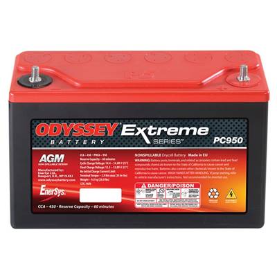 Batterie Odyssey PC950 12v 34ah 400A (CCA) AGM Pur plomb Enersys