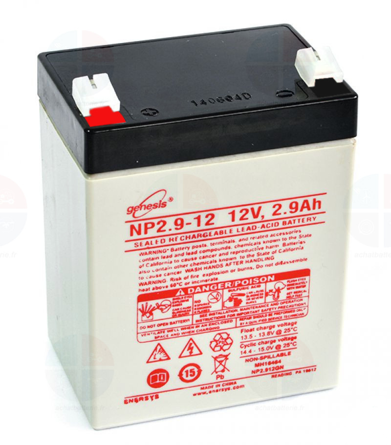 Batterie NP2.9-12 GENESIS 12V 2.9Ah AGM VRLA remplace PORTALAC