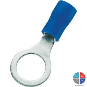 Cosse  sertir bleue trou de 10mm pour 2.5mm