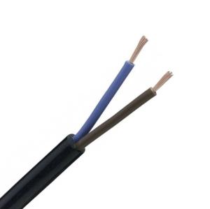 Câble électrique 2 x 1 mm² HO5VVF 1M Noir