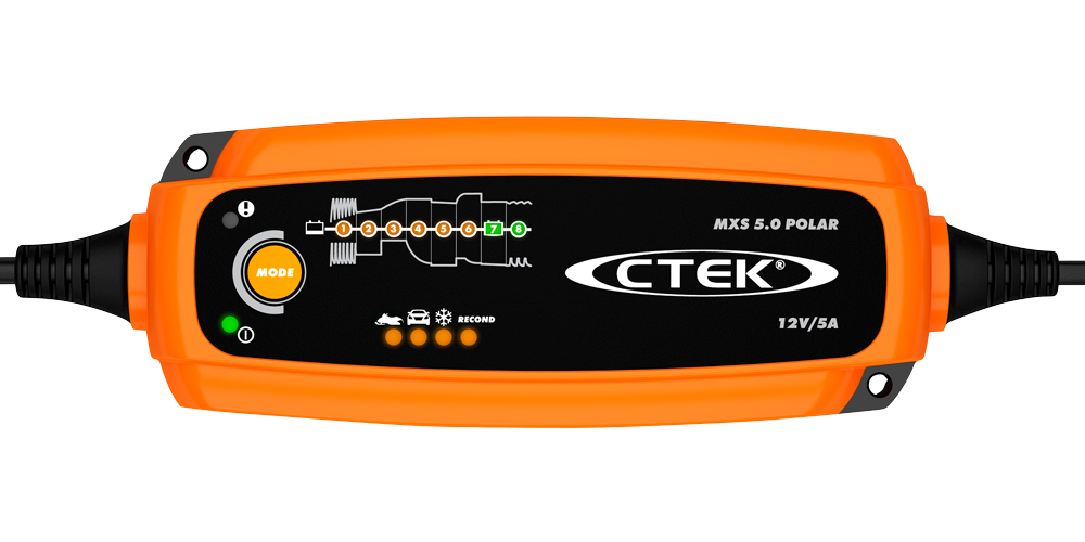 Chargeur CTEK POLAR MXS5.0 12v 5A AGM, Liquide, GEL, Auto, Moto temp extrême