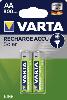 Piles Rechargeables / Accus - HR6 / AA VARTA 1.2V 800mah (x2) Nimh