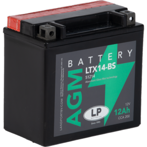 Batterie moto YTX14BS 12v 12ah 200A AGM LANDPORT