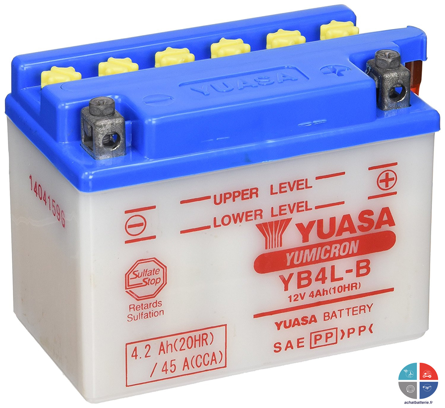 Batterie moto YB4L-B 12V 4ah 56A YUASA