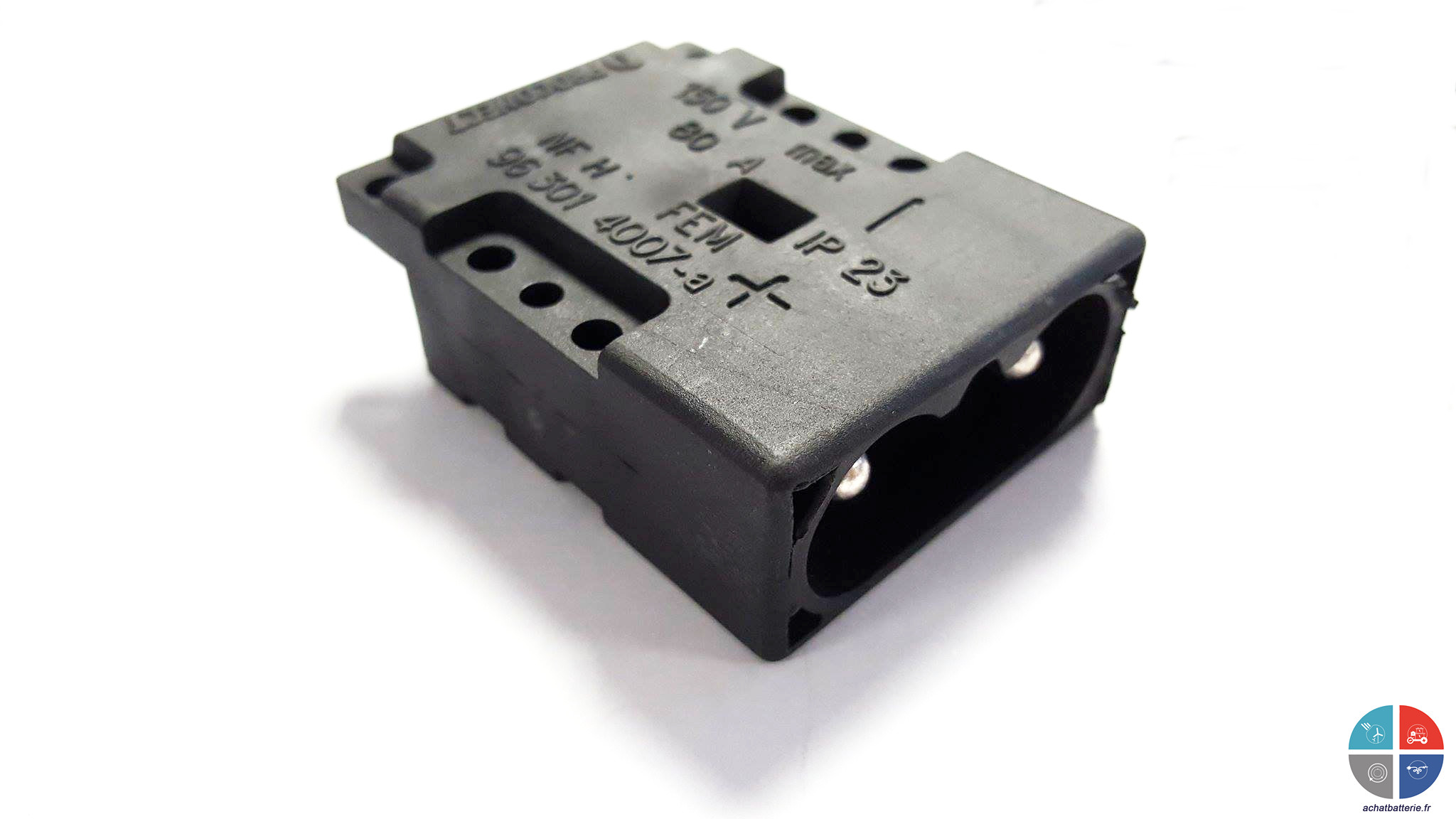 Connecteur NF80 contacts Mâles cosse 16 mm²