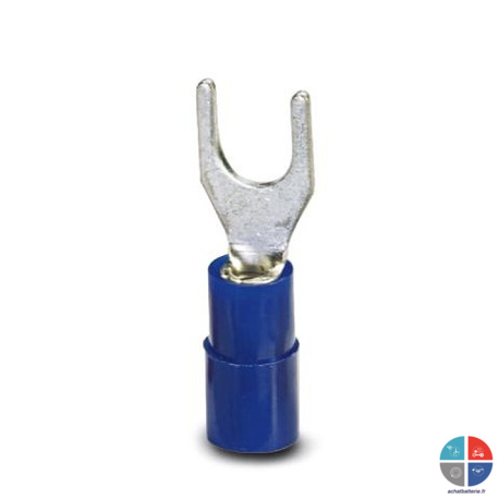 Cosse  fourche bleue 5mm pour 2.5mm