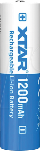 Accu 3.7v Li ion 14500 1200mah XTAR Protégé
