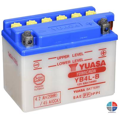 Batterie moto YB4L-B 12V 4ah 56A YUASA