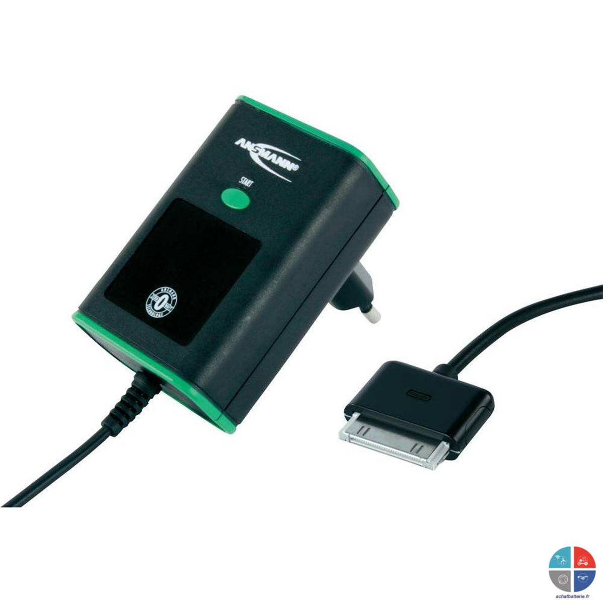 Chargeur IPHONE IPOD IPAD Apple secteur Zero Watt Ansmann