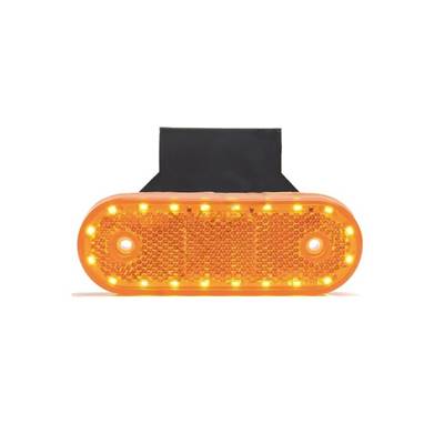 Feu latéral orange catadioptre + Clignotant 12/24V