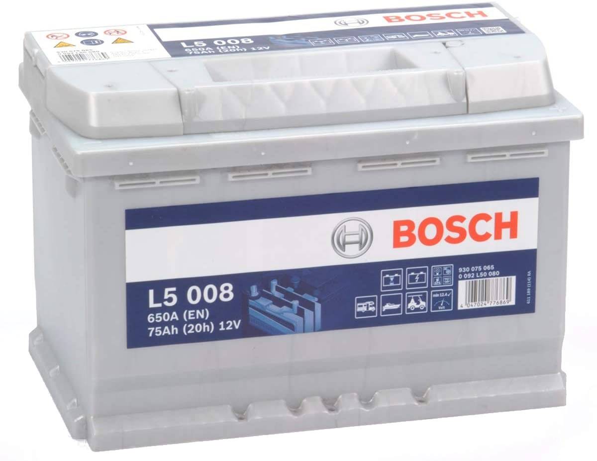 Batterie BOSCH L5008 12V 75ah décharge lente pour camping car, bateaux,  solaire - Achatbatterie