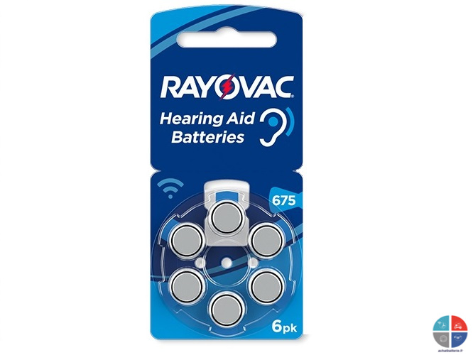 Pile auditive Acoustic 1.45v 675/PR44 - x 6 Rayovac