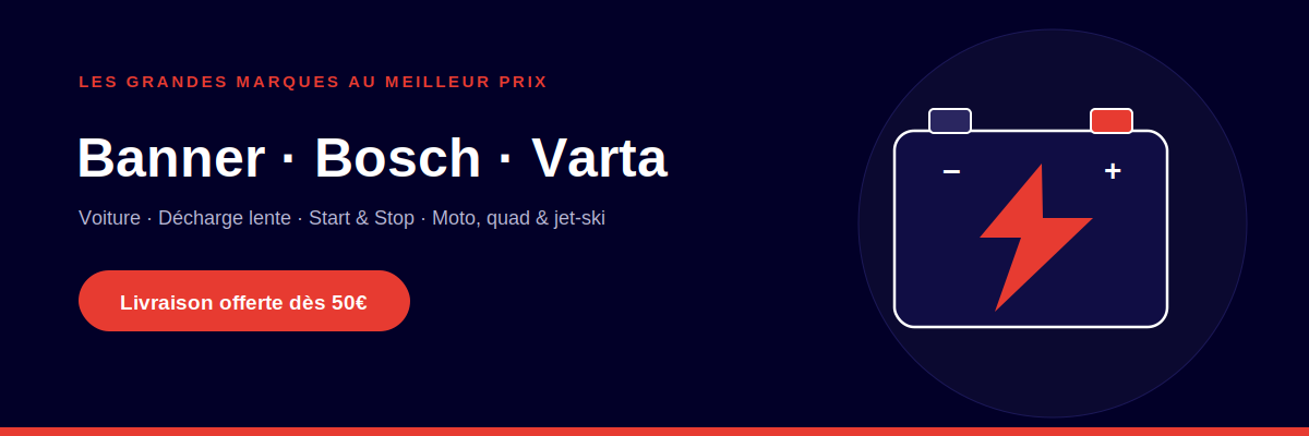 Bandeau marque Banner Bosch Varta